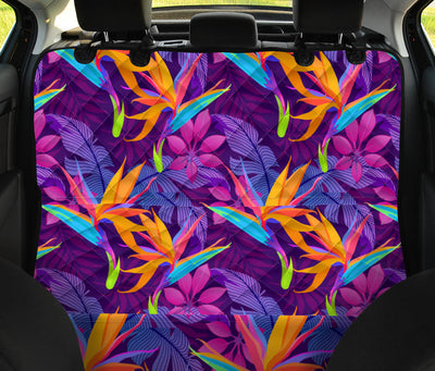 Colorful Plants Car Back Seat Pet Cover