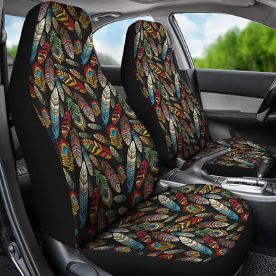 Colorful Feathers Car Seat Covers