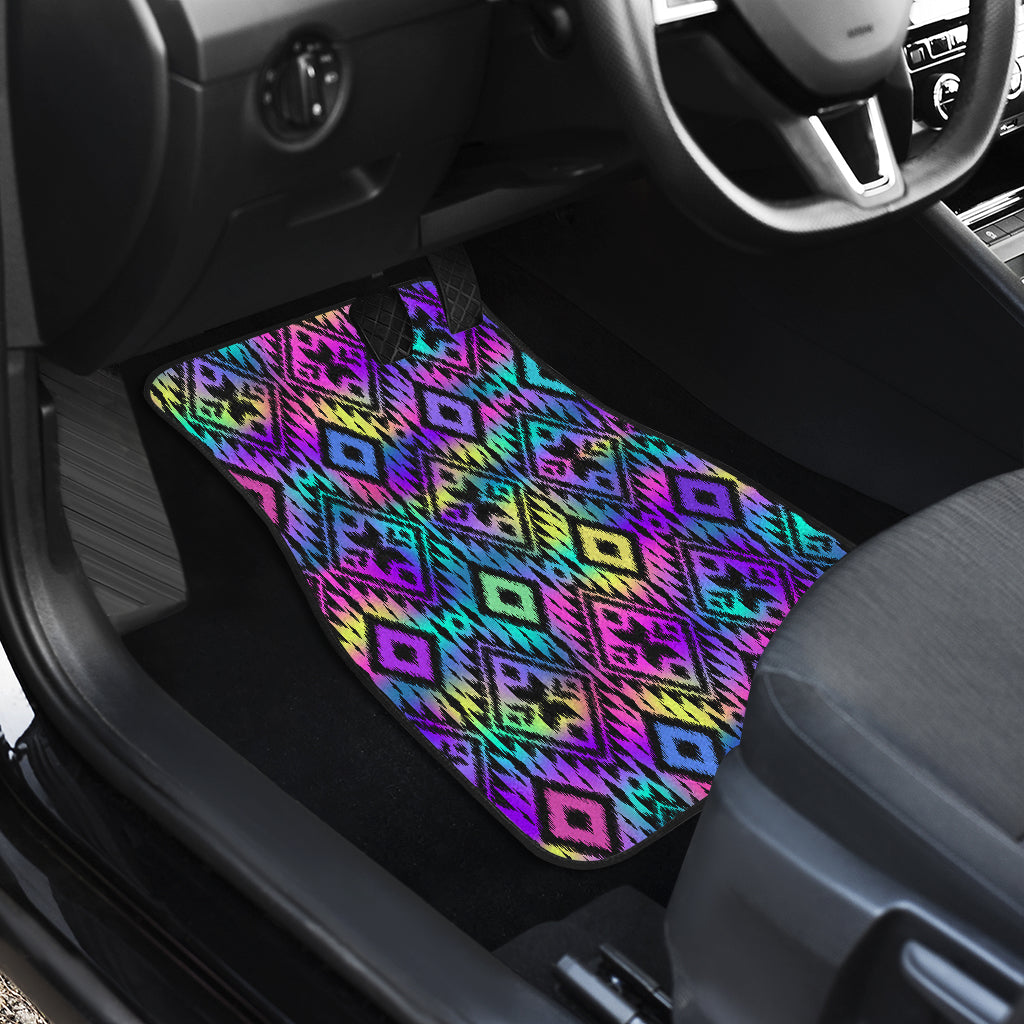 Neon Ethnic Car Floor Mats