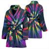 Womens Colorful Neon Tie Dye Bath Robe