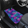 Blue Pink Plants Car Floor Mats