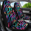 Colorful Abstract Zig Zag Car Seat Covers