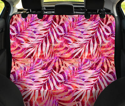 Pink Peach Leaves Car Back Seat Pet Cover