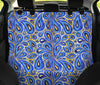 Blue & Gold Decor Car Back Seat Pet Cover