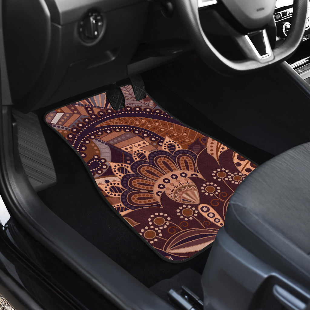 Brown Decor Car Floor Mats