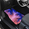 Blue Peach Abstract Car Floor Mats