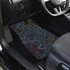 Dark Grey Abstract Car Floor Mats