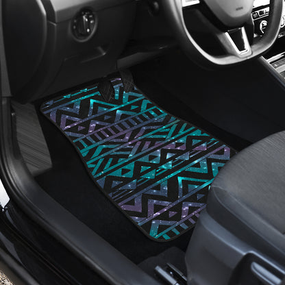 Black Tribal Car Floor Mats