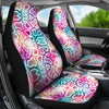 Colorful Snake Skin Print Car Seat Covers