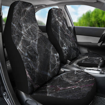Dark Grey Stone Marble Car Seat Covers