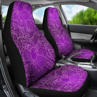 Purple Elegant Decor Car Seat Covers