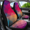 Colorful Abstract Triangles Car Seat Covers