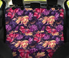 Colorful Flowers Car Back Seat Pet Cover