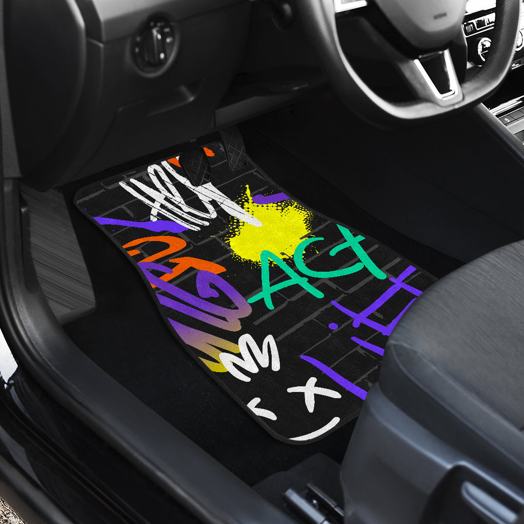 Colorful Graffiti Car Floor Mats