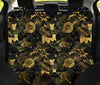 Black & Gold Oriental Car Back Seat Pet Cover