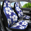 Blue Aloha Flowers Car Seat Covers