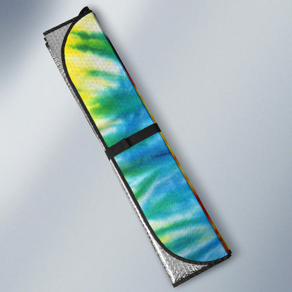 Colorful Tie Dye Print Abstract Art Car Sun Shades