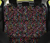 Colorful Abstract Car Back Seat Pet Cover