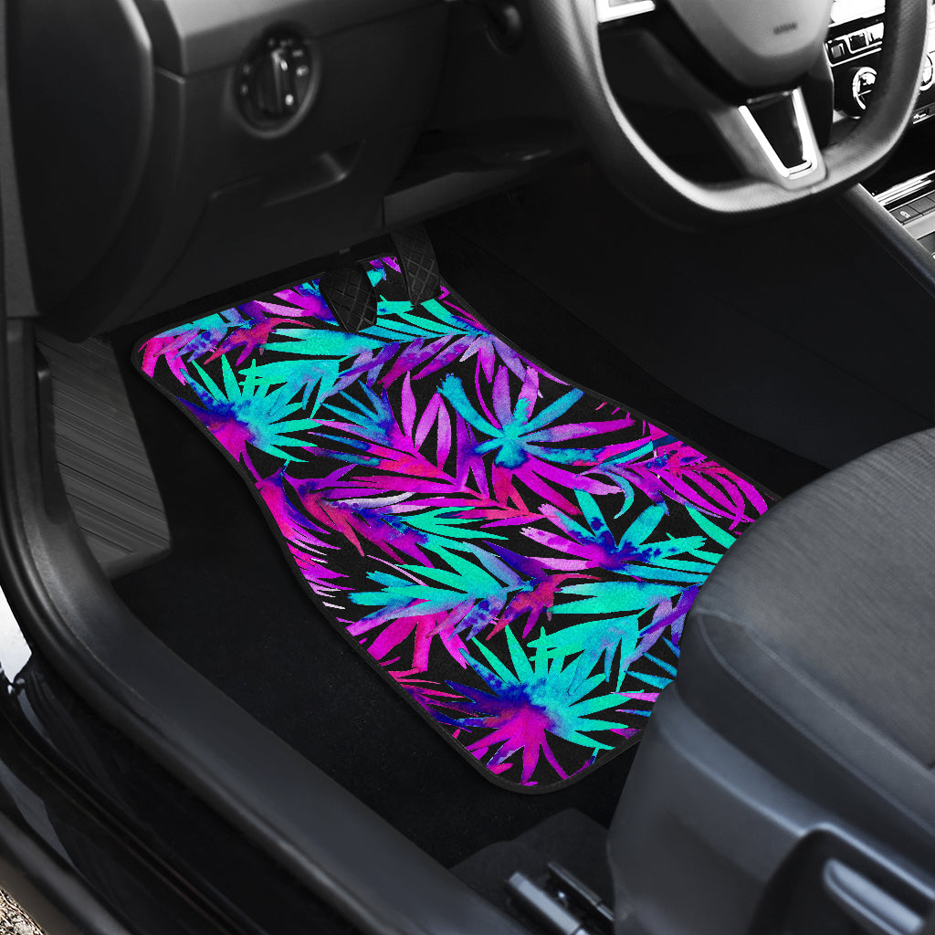 Colorful Neon Plants Car Floor Mats