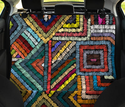 Colorful Ethnic Car Back Seat Pet Cover