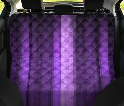 Purple Stripes Car Back Seat Pet Cover