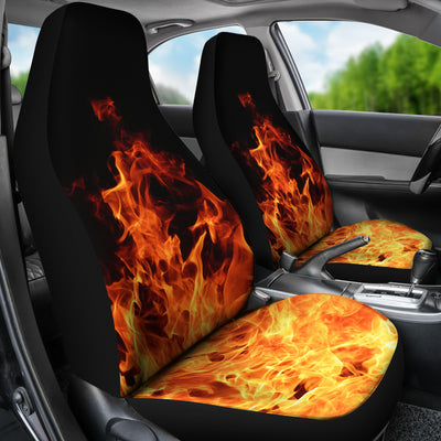 Burning Fire Car Seat Covers