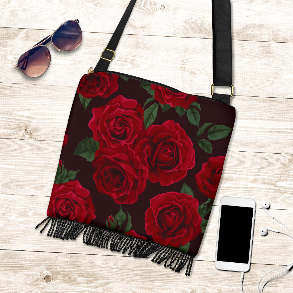 Red Roses Crossbody Bag
