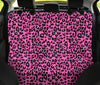 Pink Leopard Print Car Back Seat Pet Cover