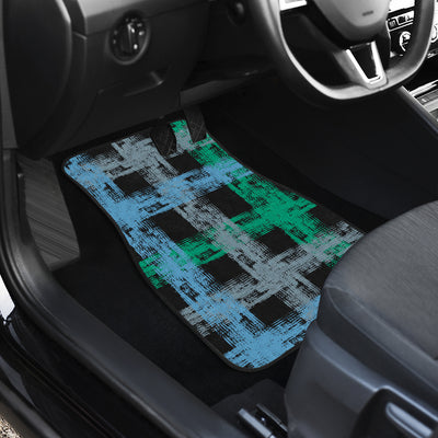 Abstract Plaid Car Floor Mats