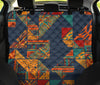 Orange Abstract Pattern Car Back Seat Pet Cover