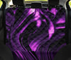 Purple & Black Abstract Swirls Car Back Seat pet Cover