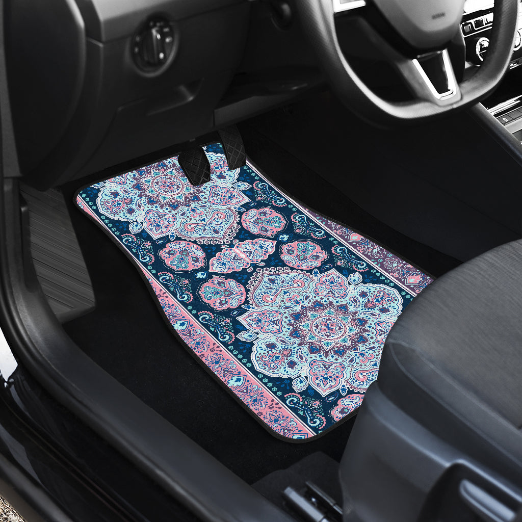 Pink Persian Print Car Floor Mats