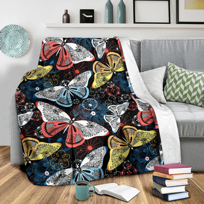 Colorful Butterflies Decor Blanket