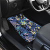 Blue Yellow Leaves Car Floor Mats