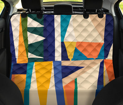 Colorful Abstract Car Back Seat Pet Cover