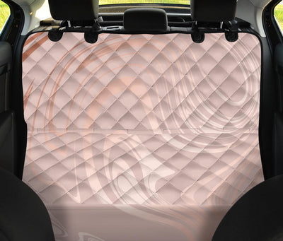 Beige Swirls Car Back Seat Pet Cover