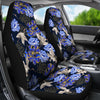Blue Flowers Car Seat Covers