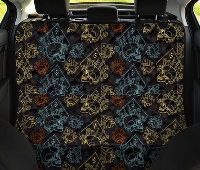 Skull Pattern Car Back Seat Pet Cover