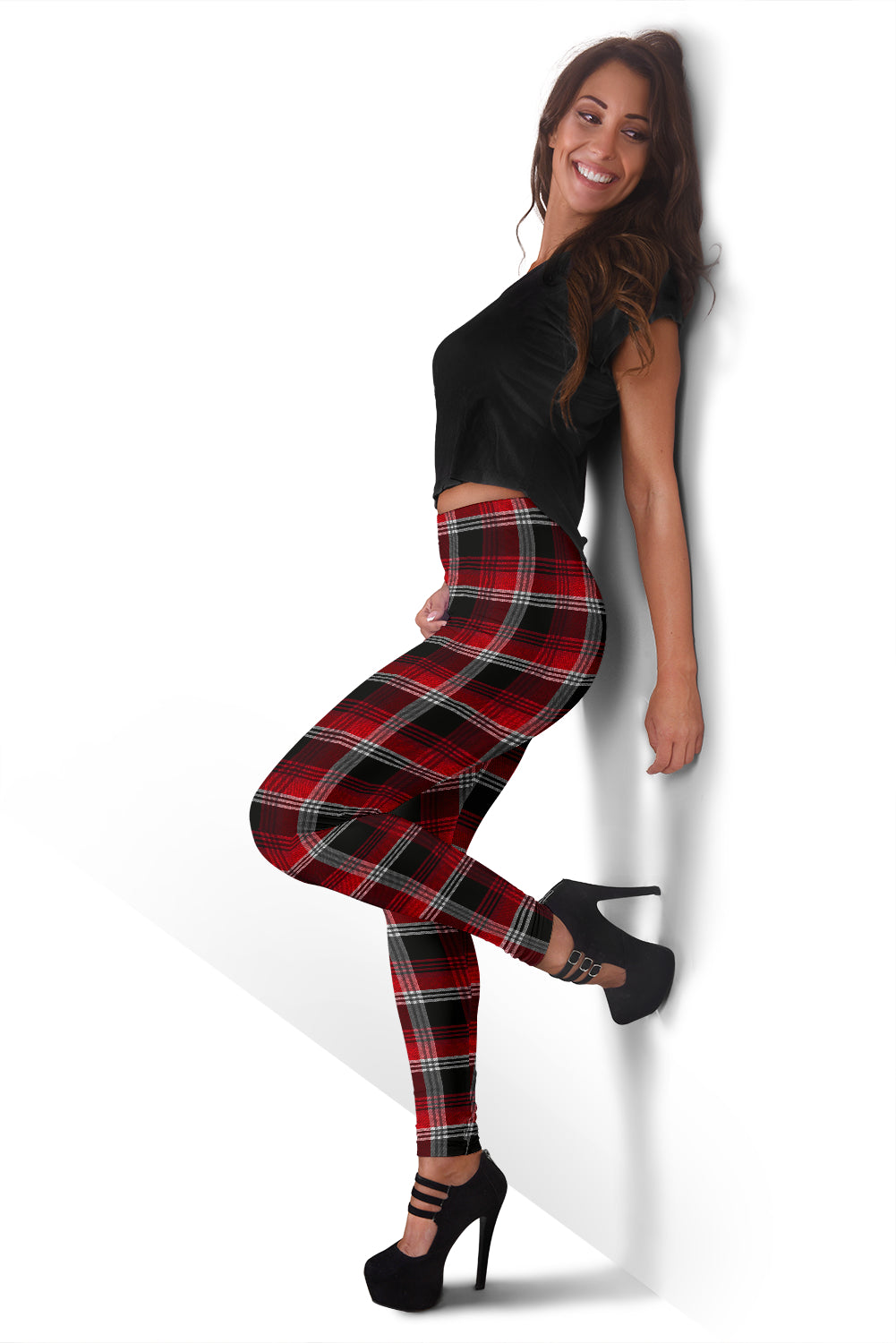 Red Plaid Leggings