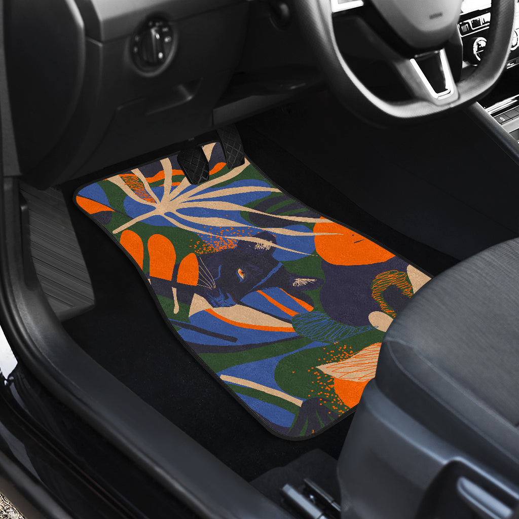 Colorful Plants Car Floor Mats