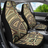 Beige Abstract Car Seat Covers