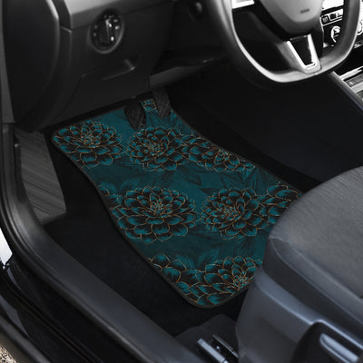 Dark Blossom Pattern Car Floor Mats