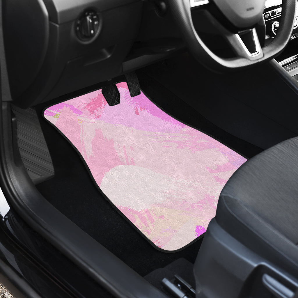 Pink Pastel Abstract Car Floor Mats