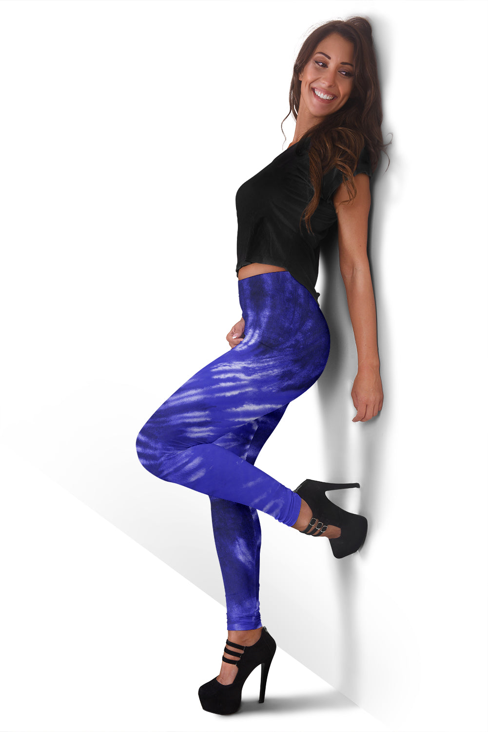 Royal Blue Tie Dye Leggings
