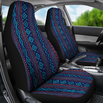 Blue Ethnic Stripes Car Seat Covers