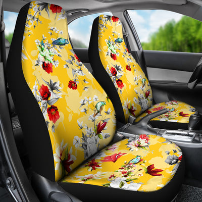 Yellow Flowers Car Seat Covers