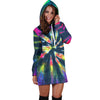 Colorful Neon Womens Hoodie Dress