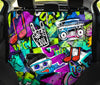 Colorful Graffiti Mural Car Back Seat Pet Cover