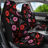 Pink Red Lips Car Seat Covers