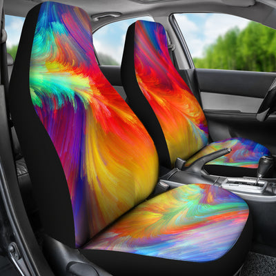 Colorful Abstract Art Car Seat Covers
